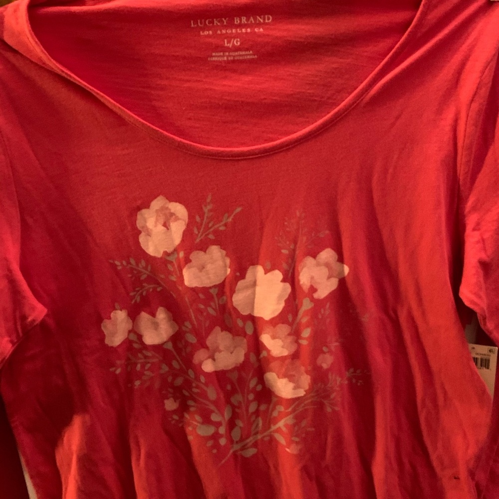 Lucky Brand long sleeve floral top